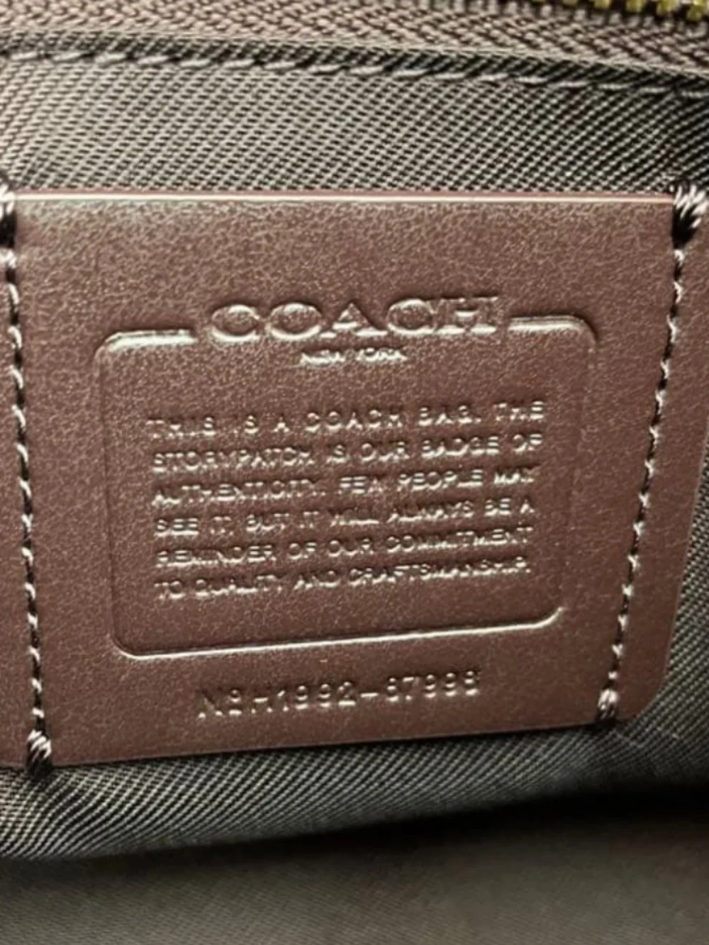 Coach smooth leather